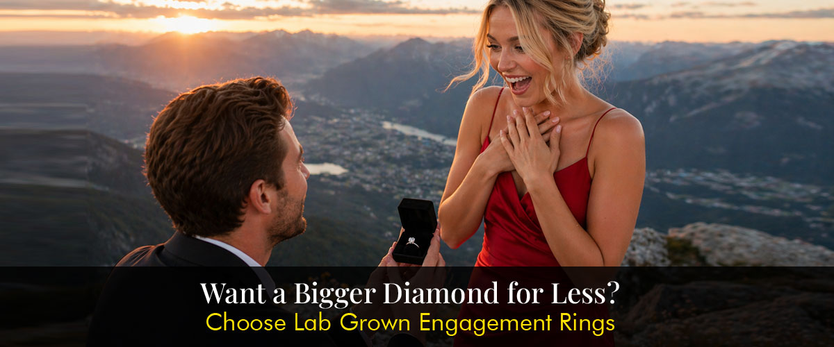 Want a Bigger Diamond for Less? Choose Lab Grown Engagement Rings