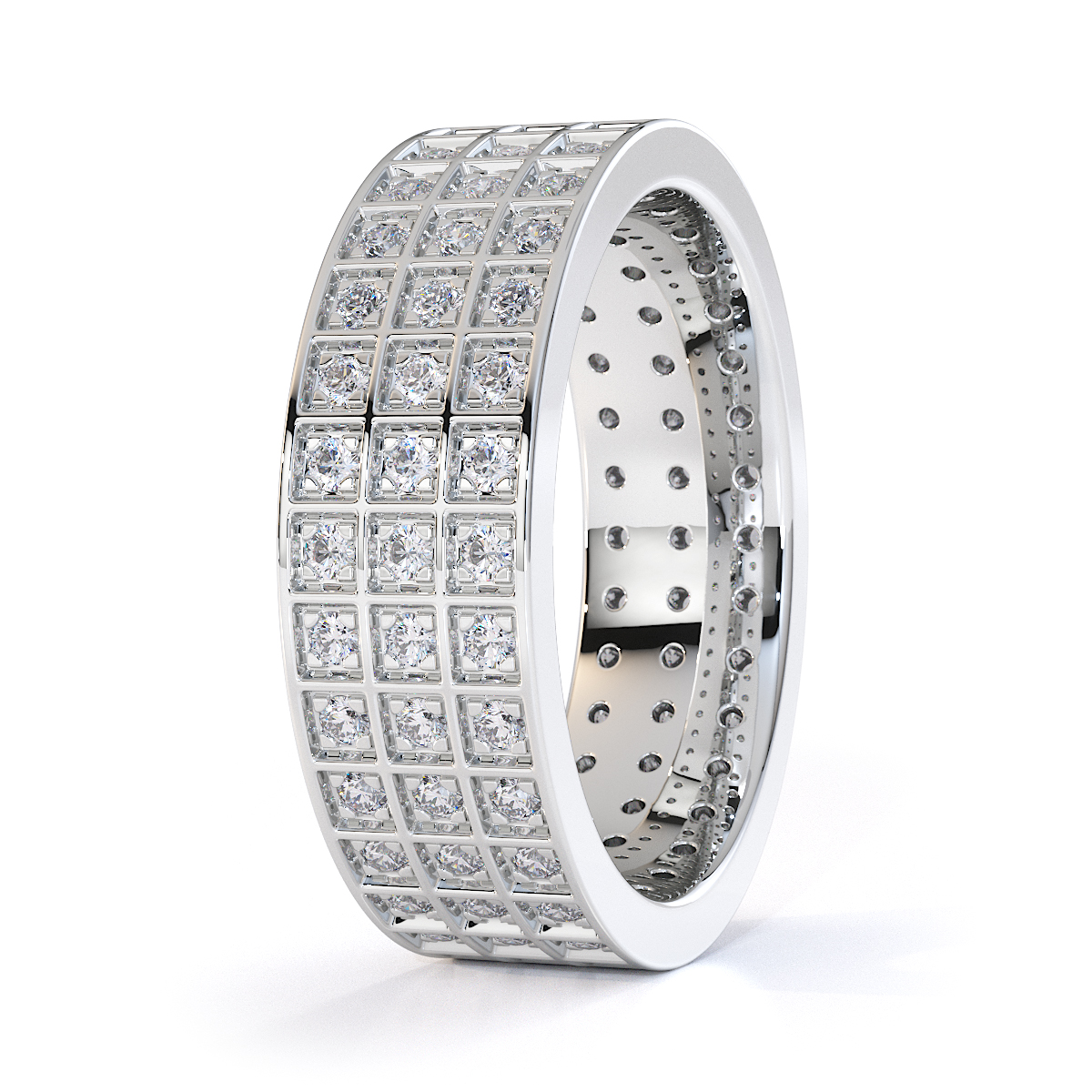 Gold / Platinum Diamond Full Eternity Ring RZ1512